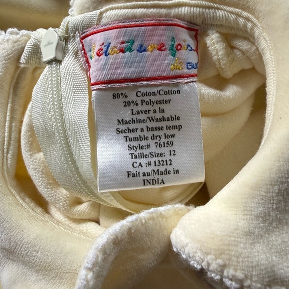 Yellow Velour Baby Sleeper Set - Picture 4 of 4